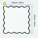 Luxury Kitchen Napkins Cotton Dinner Scalloped Linen Table Napkins Cloth with Embroidery