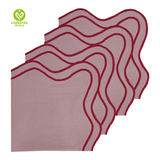 CY-NAP-007 Combination Scalloped Embroidery Napkin