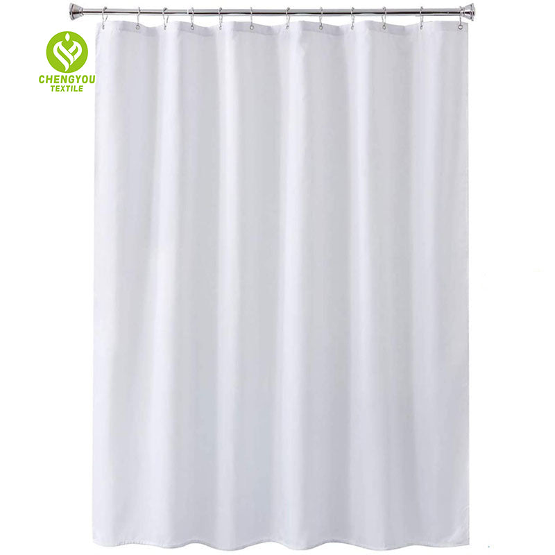 CY-SC-005 Multiple Choice Waterproof Solid Color Shower Curtain