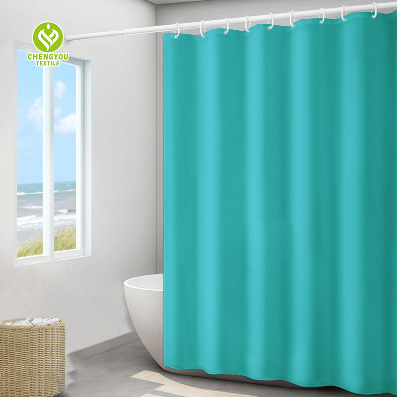CY-SC-005 Multiple Choice Waterproof Solid Color Shower Curtain
