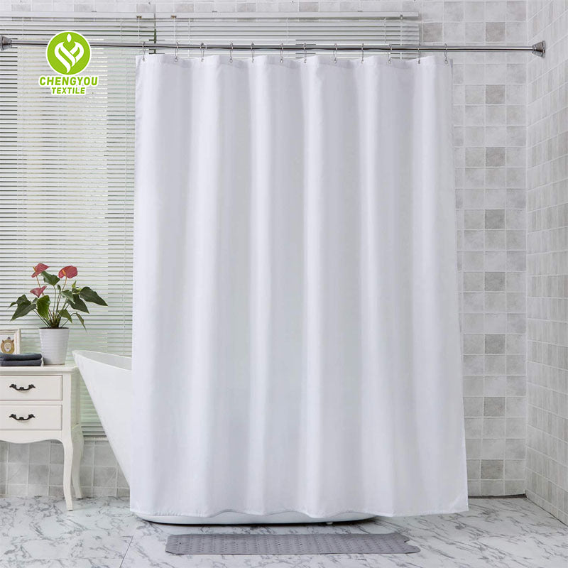CY-SC-005 Multiple Choice Waterproof Solid Color Shower Curtain