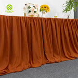 High Quality Ruffled Tulle Tutu Chiffon Table Skirt For Hotel Reception And Wedding Party Decoration