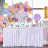 CY-TS-001 Polyester Pleated Table Skirt