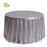 CY-TAB-006 Gold Glitter Sequin Tablecloth Wedding Engagement Reception Party Decoration