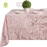 CY-TAB-004 Velvet Rectangle Tablecloth Washable Polyester Wrinkle Resistant Premium Velvet Table Cover Cloth for Holidays, Weddings, Parties and More