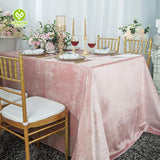 CY-TAB-005 Italian Velvet Tablecloths for Restaurant Kitchen Dining Wedding Party Banquet Events – Blush Pink