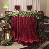 CY-TAB-004 Velvet Rectangle Tablecloth Washable Polyester Wrinkle Resistant Premium Velvet Table Cover Cloth for Holidays, Weddings, Parties and More