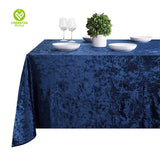 CY-TAB-004 Velvet Rectangle Tablecloth Washable Polyester Wrinkle Resistant Premium Velvet Table Cover Cloth for Holidays, Weddings, Parties and More