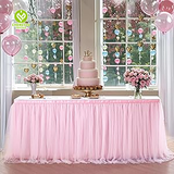 CY-TS-002 Chiffon Tulle Table Skirt