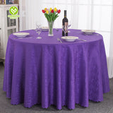 CY-TAB-008 Round Table Cloth Polyester Jacquard Tablecloth Tablecloth Wedding Banquets Party Circular Meeting Tablecloth