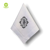 CY-NAP-016 Hardanger Design Hemstitch Napkin with Embroidery