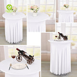 CY-TAB-021 Ruffle Cocktail Spandex Pleated Table Cover