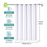 CY-SC-001 100% Polyester Waterproof Shower Curtain Solid Color