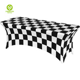 CY-TAB-023 Spandex Printing Tablecloth Wedding Event Patio Table Decorations Elastic Fabric Stretch Table Covers