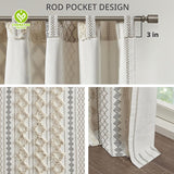 CY-CUR-011 Chenille Curtains in Trendy Patterns: Update Your Decor