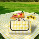 CY-BP-006 Plaid Large Outdoor Waterproof Foldable Blankets Picnic Mat