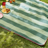 CY-BP-011 Stripe Waterproof suede +PU coating Outdoor Waterproof Foldable Picnic Mat