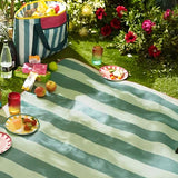 CY-BP-011 Stripe Waterproof suede +PU coating Outdoor Waterproof Foldable Picnic Mat