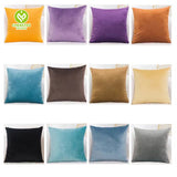 CY-CC-003 Solid Color Velvet Throw Cushion Cover