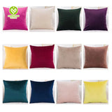 CY-CC-003 Solid Color Velvet Throw Cushion Cover