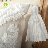 CY-CC-004 Pillow Covers with Tufted Bohemian Tassels