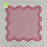 CY-NAP-007 Combination Scalloped Embroidery Napkin