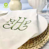 CY-NAP-011 Hemstitch Napkin with Embroidery