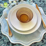 CY-PL-012 Dining Delight: Elegant Round Placemat