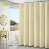 CY-SC-003 High Quality 100% Polyester Waterproof Solid Color Shower Curtain