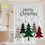 CY-SC-006 100% Polyester Waterproof Christmas Shower Curtain