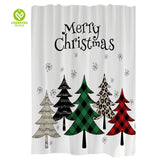 CY-SC-006 100% Polyester Waterproof Christmas Shower Curtain