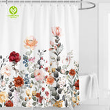 CY-SC-007 100% Polyester Waterproof Floral Printing Shower Curtain