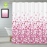 CY-SC-008 100% Polyester Waterproof Leaf Vine Printing Shower Curtain