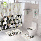 CY-SC-009 Waterproof Modern Style Printing Shower Curtain