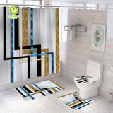 CY-SC-009 Waterproof Modern Style Printing Shower Curtain