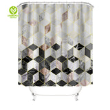 CY-SC-009 Waterproof Modern Style Printing Shower Curtain