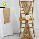 CY-SASH-012 Glitz Mesh Sequin Chair Sash