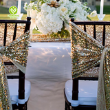 CY-SASH-012 Glitz Mesh Sequin Chair Sash