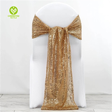 CY-SASH-012 Glitz Mesh Sequin Chair Sash