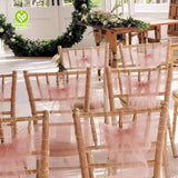 CY-SASH-013 Organza Flower Chair Sash