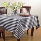 CY-TAB-028 Outdoor Family Dinner Gingham Checker Tablecloth