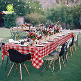 CY-TAB-028 Outdoor Family Dinner Gingham Checker Tablecloth