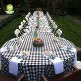 CY-TAB-028 Outdoor Family Dinner Gingham Checker Tablecloth