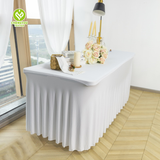 Classic Modern Polyester Spandex Table Cloth Table Skirts for Events Party Tablecloth