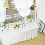 Classic Modern Polyester Spandex Table Cloth Table Skirts for Events Party Tablecloth