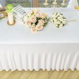 Classic Modern Polyester Spandex Table Cloth Table Skirts for Events Party Tablecloth