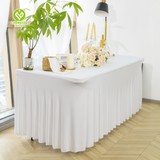 Classic Modern Polyester Spandex Table Cloth Table Skirts for Events Party Tablecloth