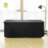 Black Tablecloth Polyester Table Cover For Dining Table Buffet Parties