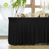 Black Tablecloth Polyester Table Cover For Dining Table Buffet Parties