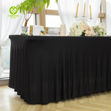 Black Tablecloth Polyester Table Cover For Dining Table Buffet Parties